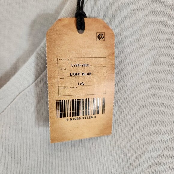 Silver Jeans Co. Light Gray V-Neck Short Sleeve Shirt Womens L L29TF2003 NWT - Picture 4 of 12